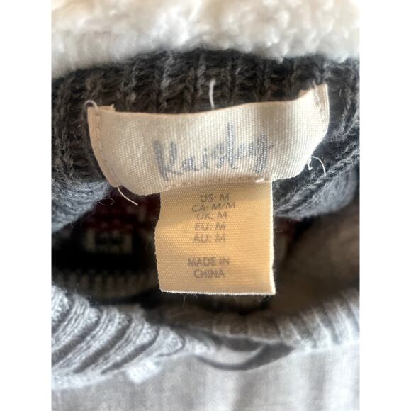 Kaisley Hoodie Sweater Heart Design Pom Pom Drawstring Fleece Lined Hood Sz M - Picture 3 of 5